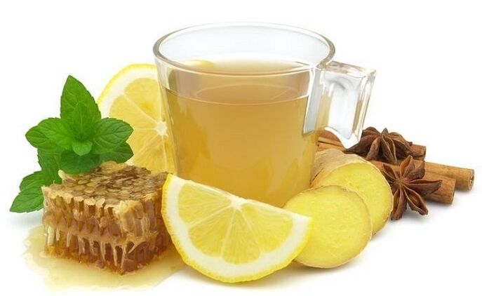 ginger drink with lemon for skin rejuvenation